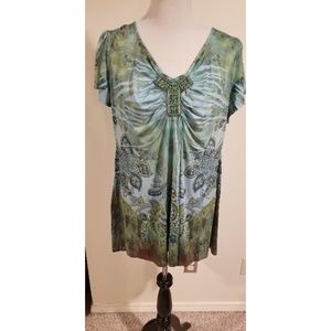 Colorful Flowing Tunic